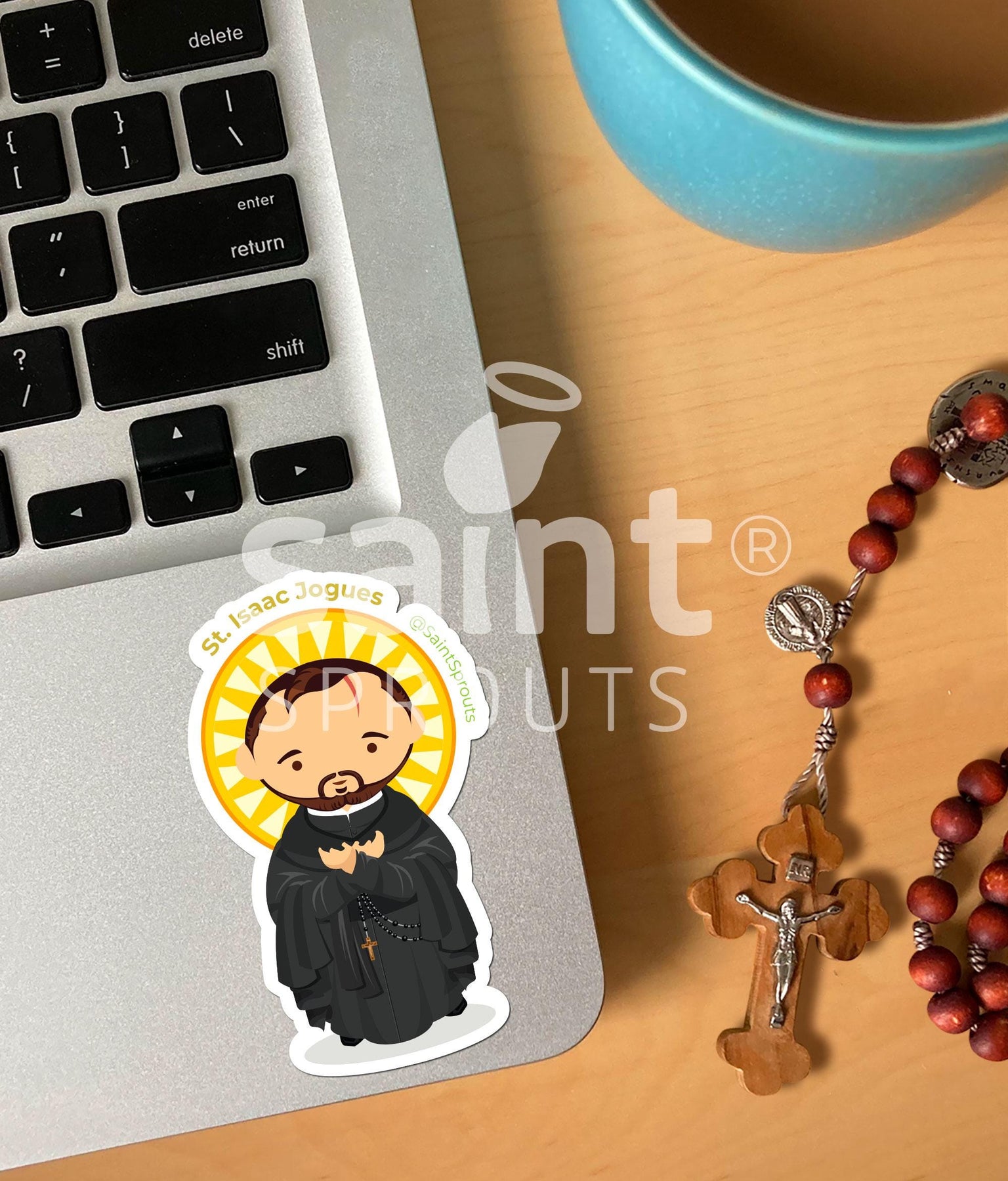 St. Isaac Jogues Catholic Sticker - North American Martyr - Patron of Missionaries