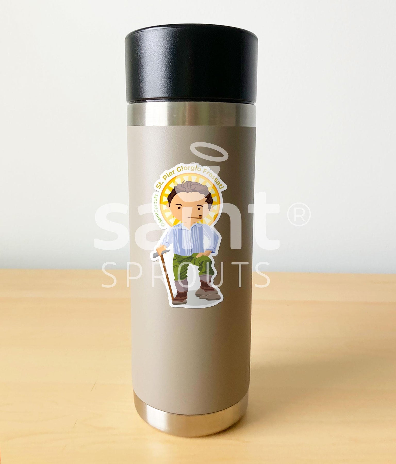 St. Pier Giorgio Frassati Catholic Sticker – “Verso l’Alto” Inspiration for Youth