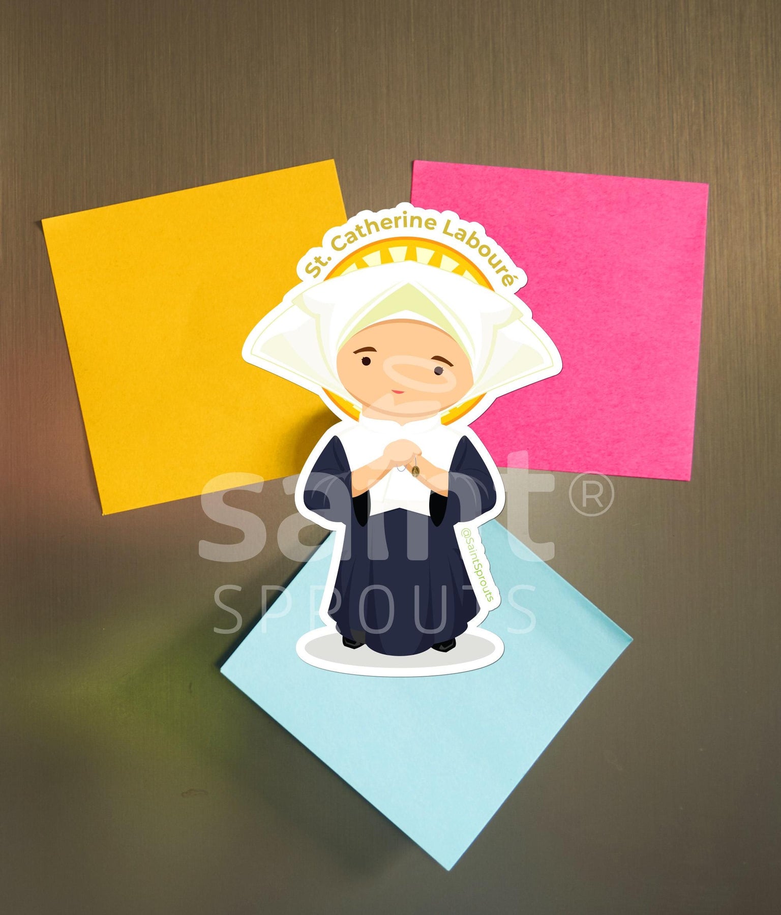 St. Catherine of Laboure Catholic Magnet - Miraculous Medal Saint