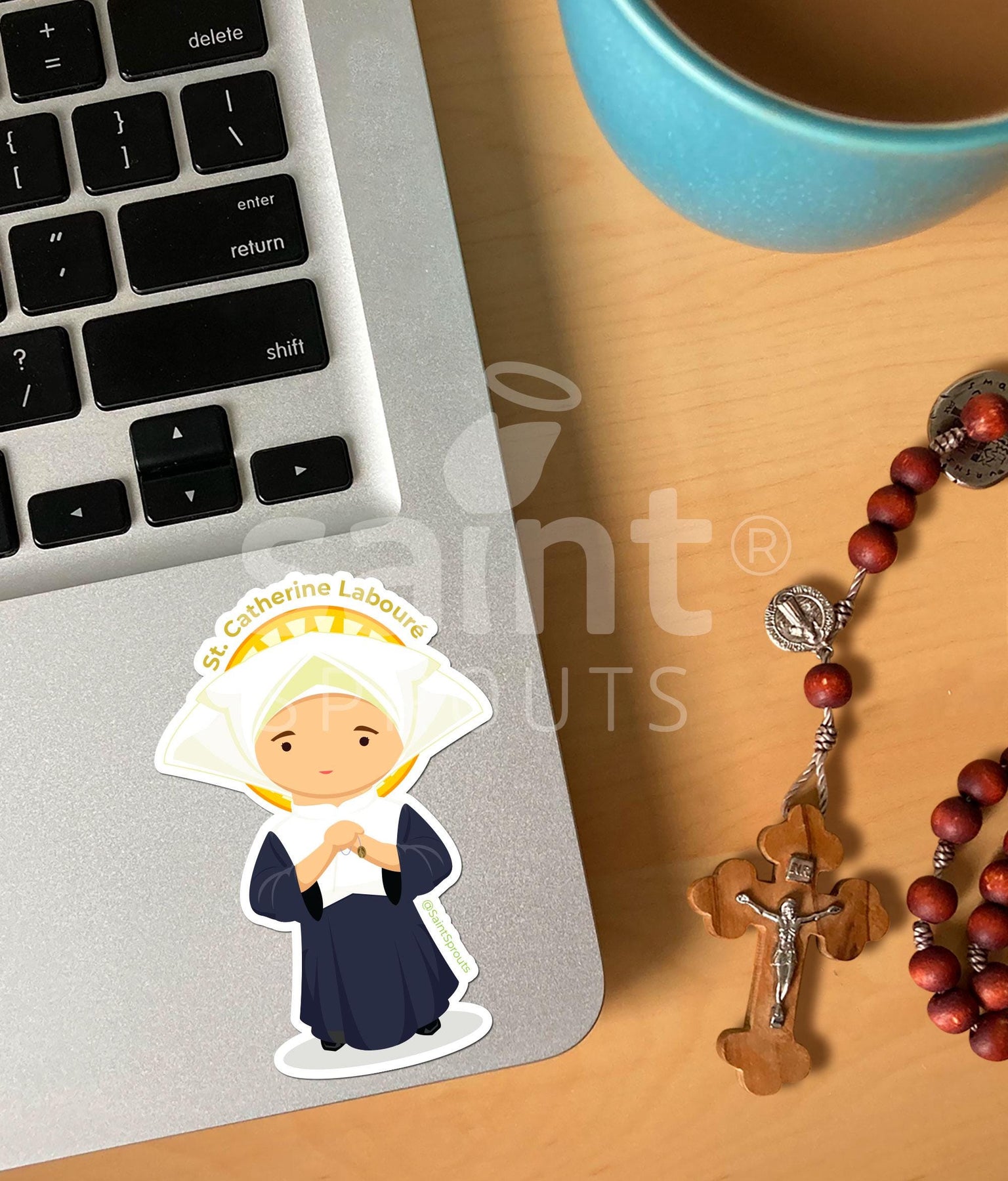 St. Catherine of Laboure Catholic Sticker - Miraculous Medal Saint