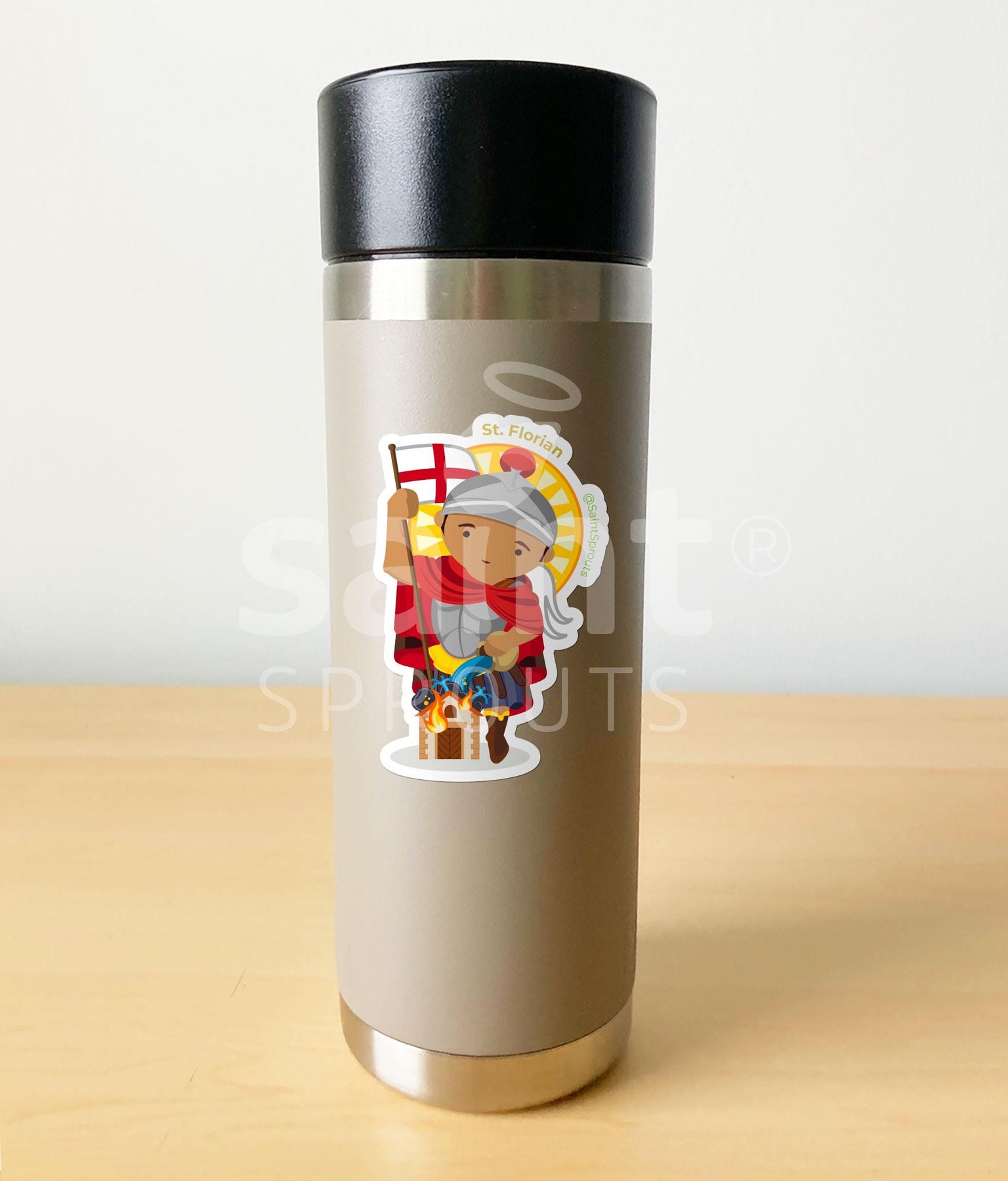 St. Florian Catholic Sticker - Patron of Firefighters