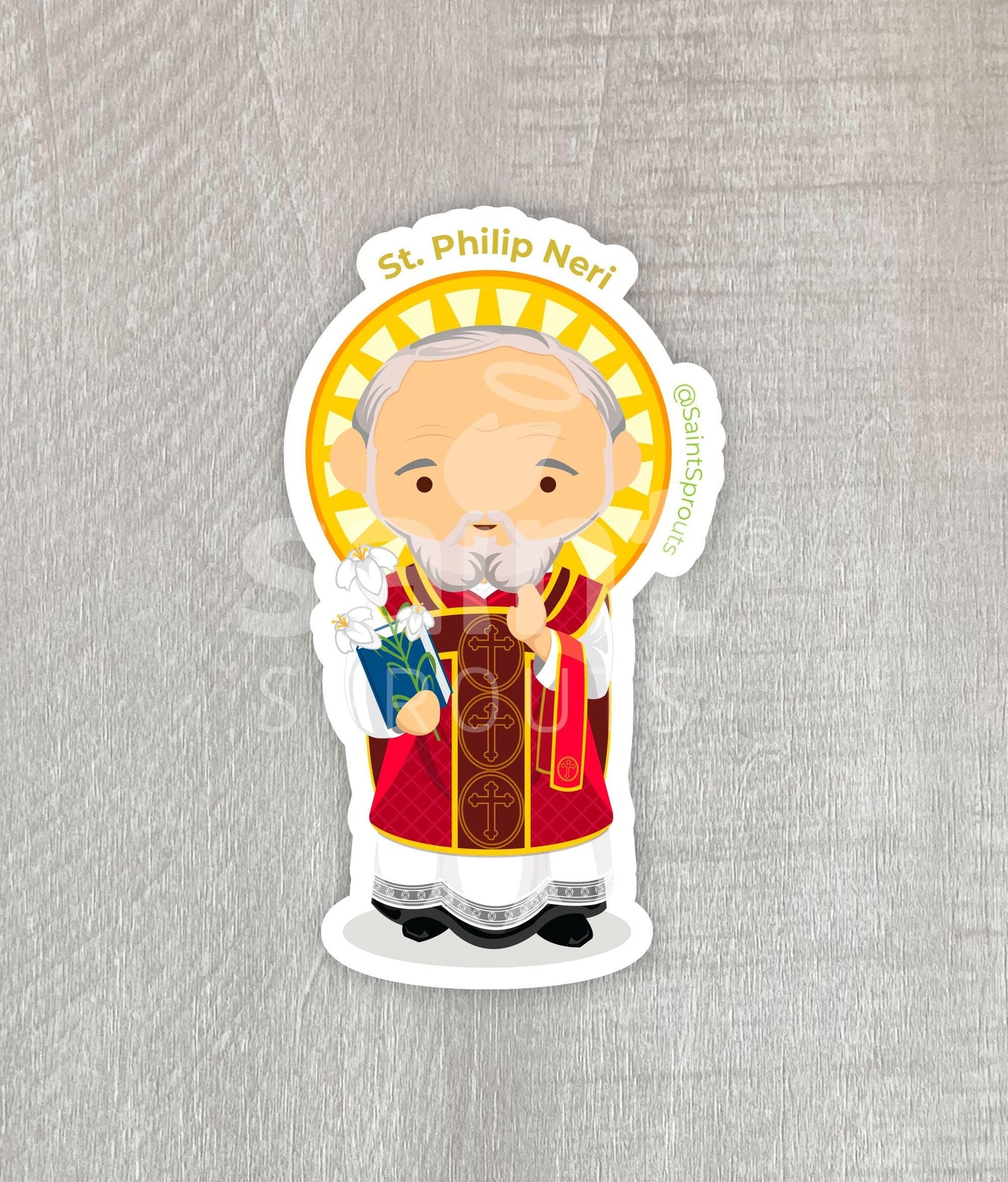 St. Philip Neri Catholic Sticker - Apostle of Rome