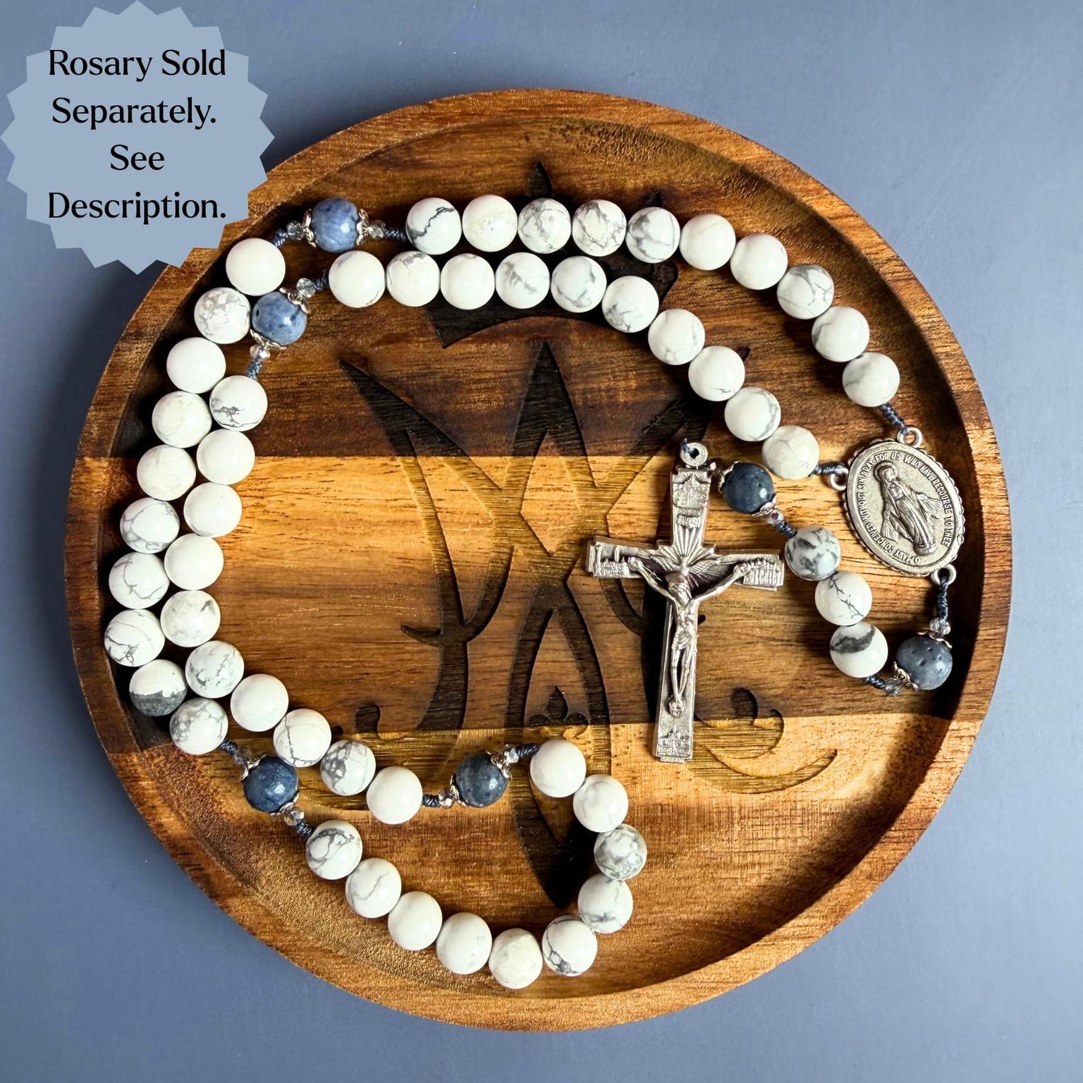 Wooden Rosary Dish