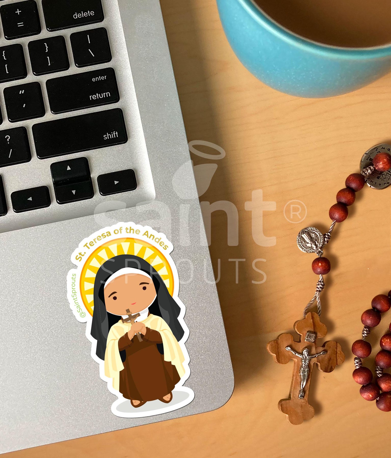 St. Teresa of the Andes Catholic Sticker - Patron of Young People