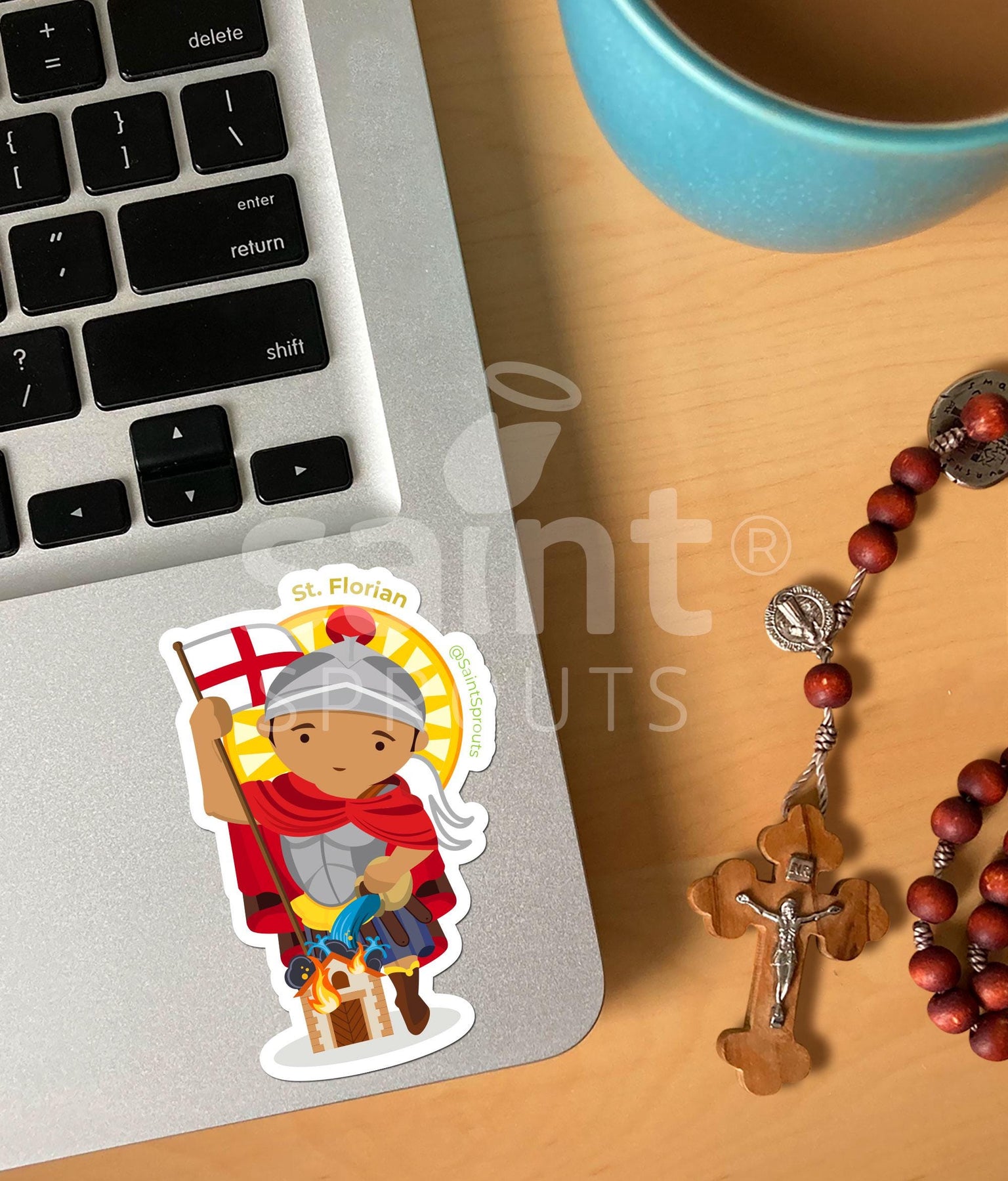 St. Florian Catholic Sticker - Patron of Firefighters