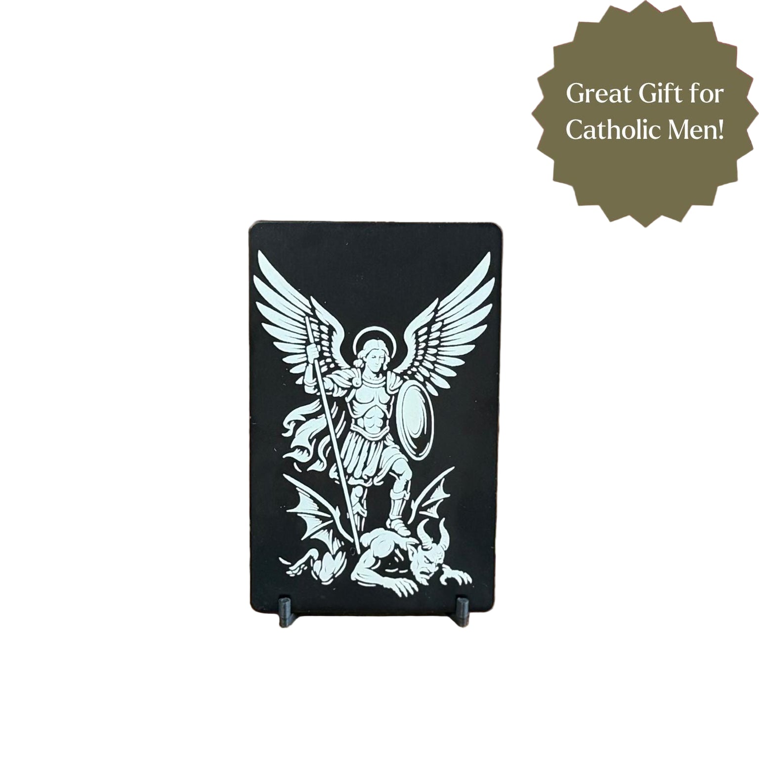 St. Michael Premium Metal Prayer Card