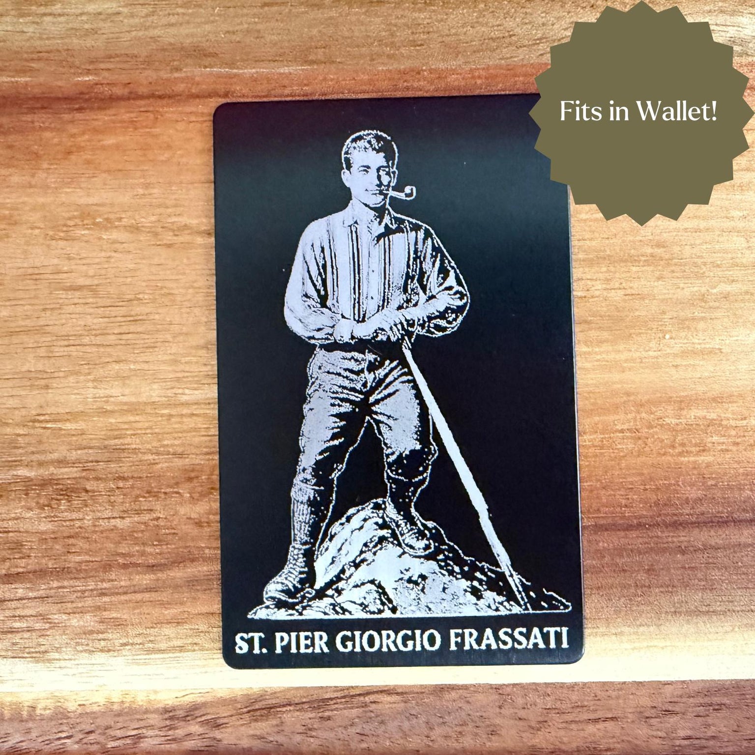 St. Pier Giorgio Frassati Premium Metal Prayer Card