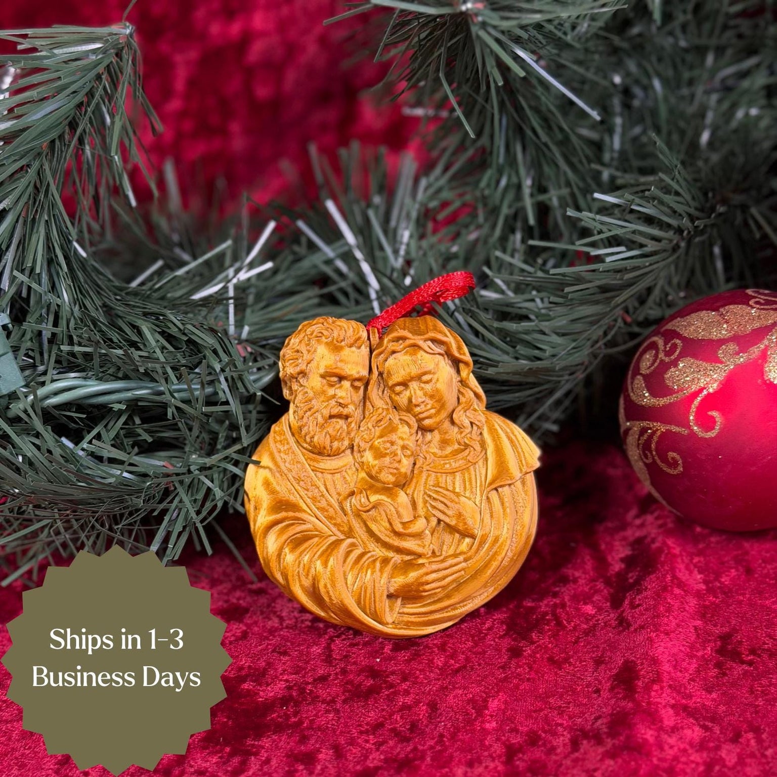 Holy Family Christmas Ornament