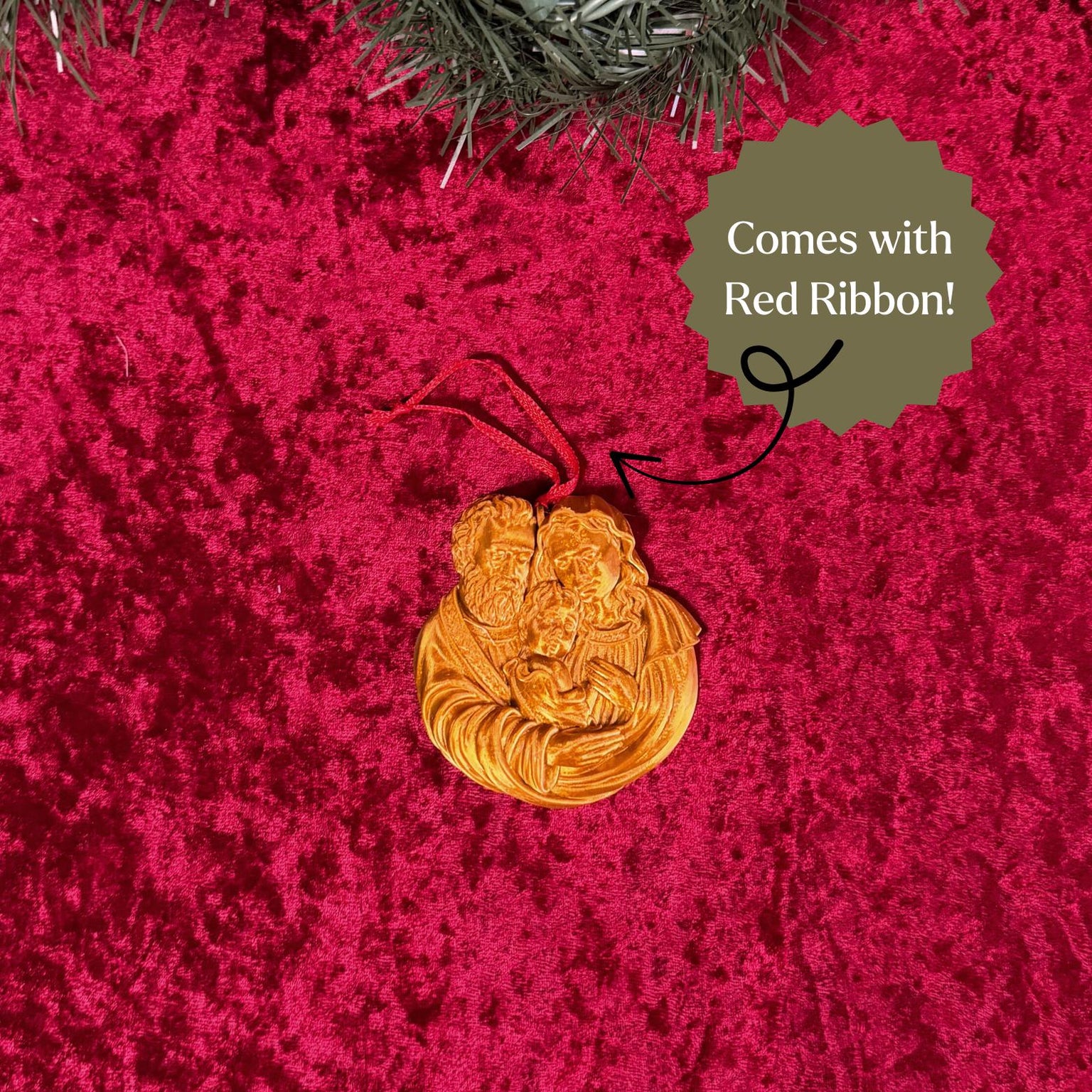 Holy Family Christmas Ornament