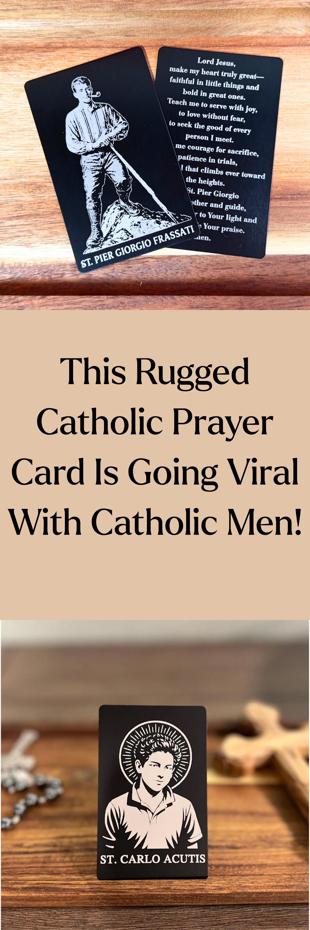 St. Pier Giorgio Frassati Premium Metal Prayer Card