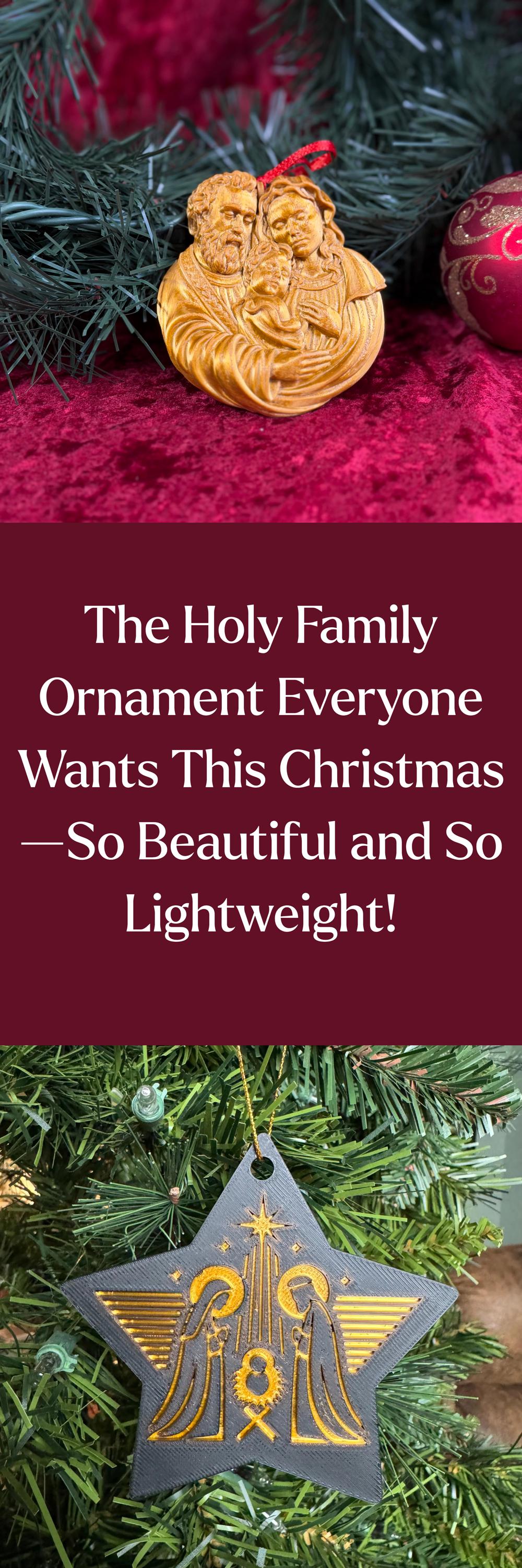 Holy Family Christmas Ornament