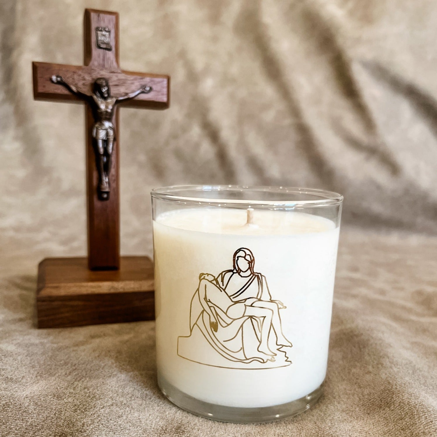 Pieta Candle