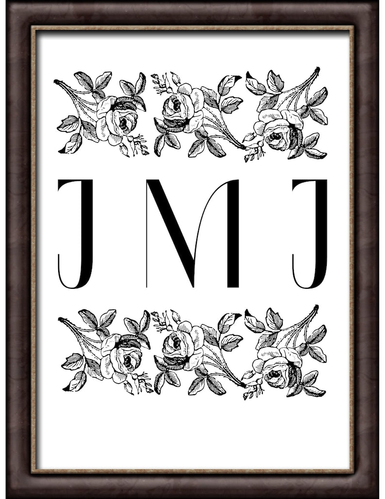 JMJ Physical Print - Catholic Wall Art