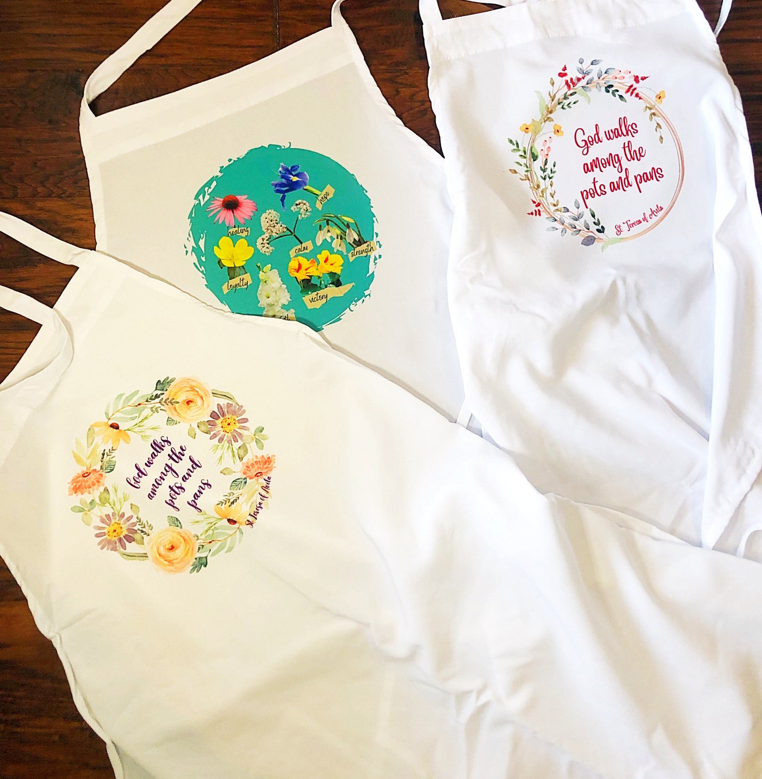 Floral Kitchen Aprons