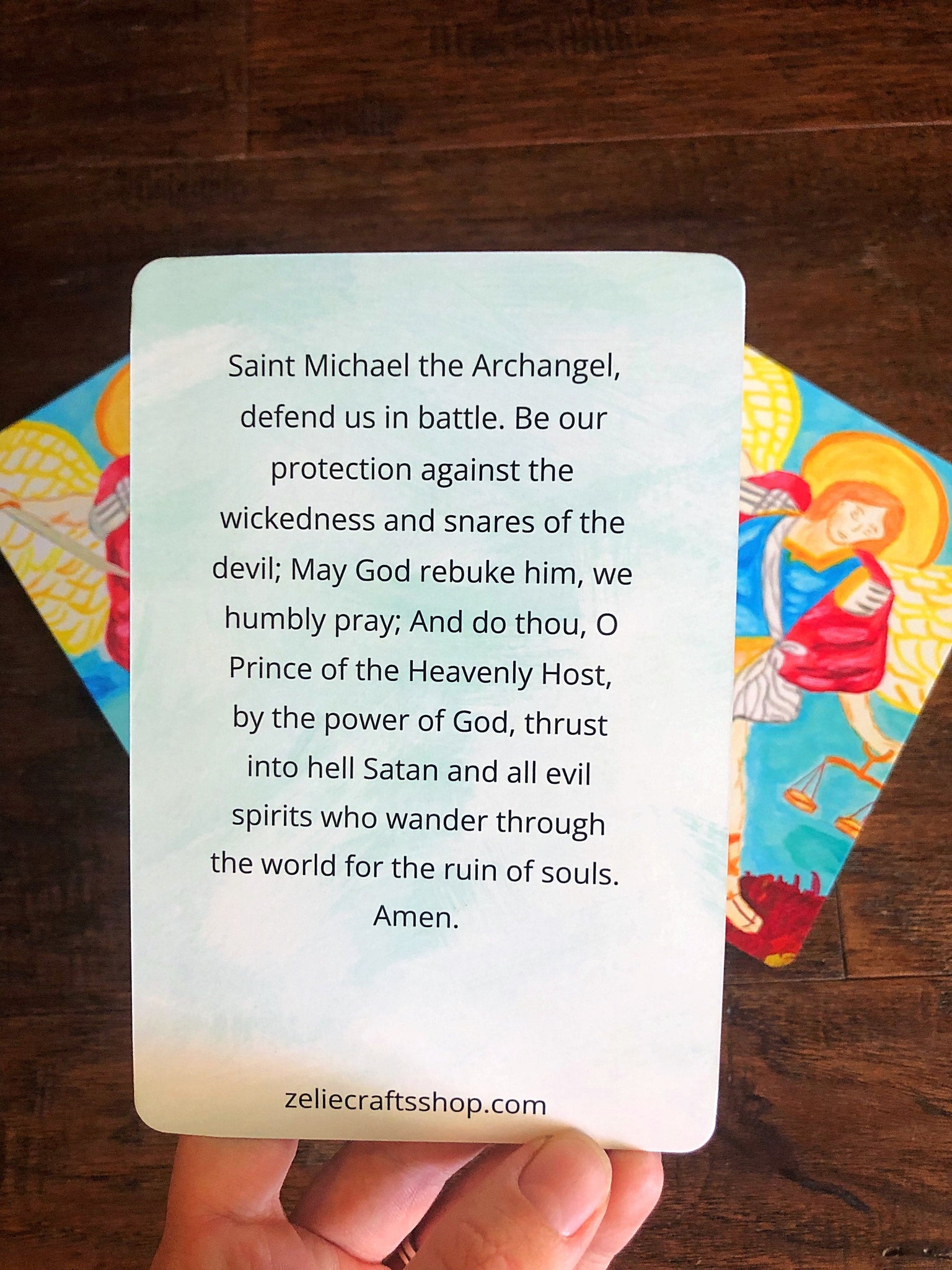 St. Michael the Archangel Prayer cards - Catholic Holy Cards