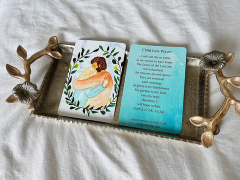 Child Loss prayer card - miscarriage gift