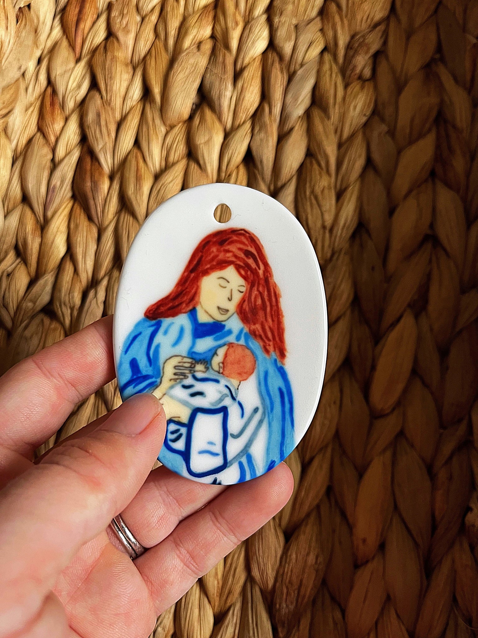 Nativity Scene Ceramic Ornament