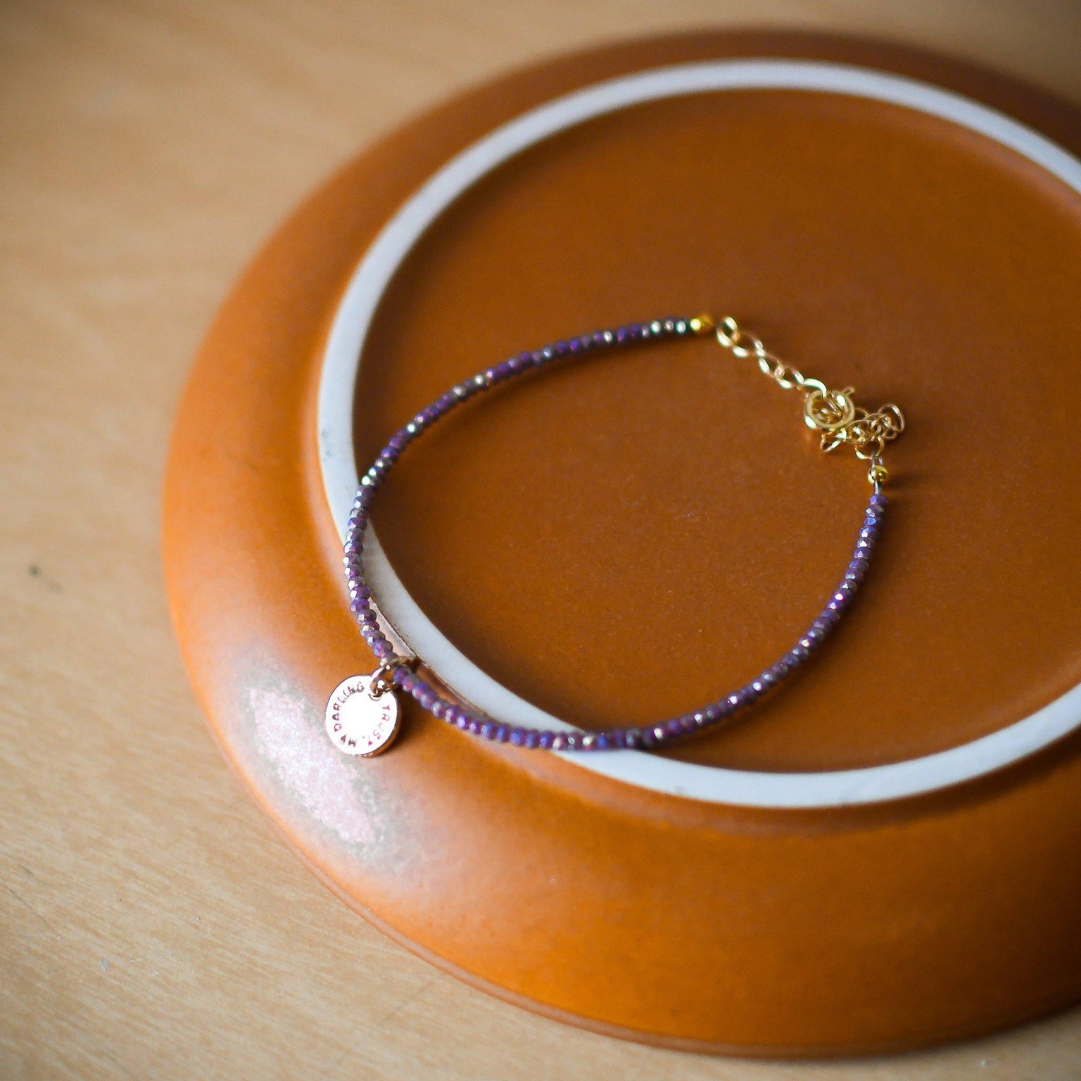 Iridescent Deep Purple Trust My Darling Bracelet