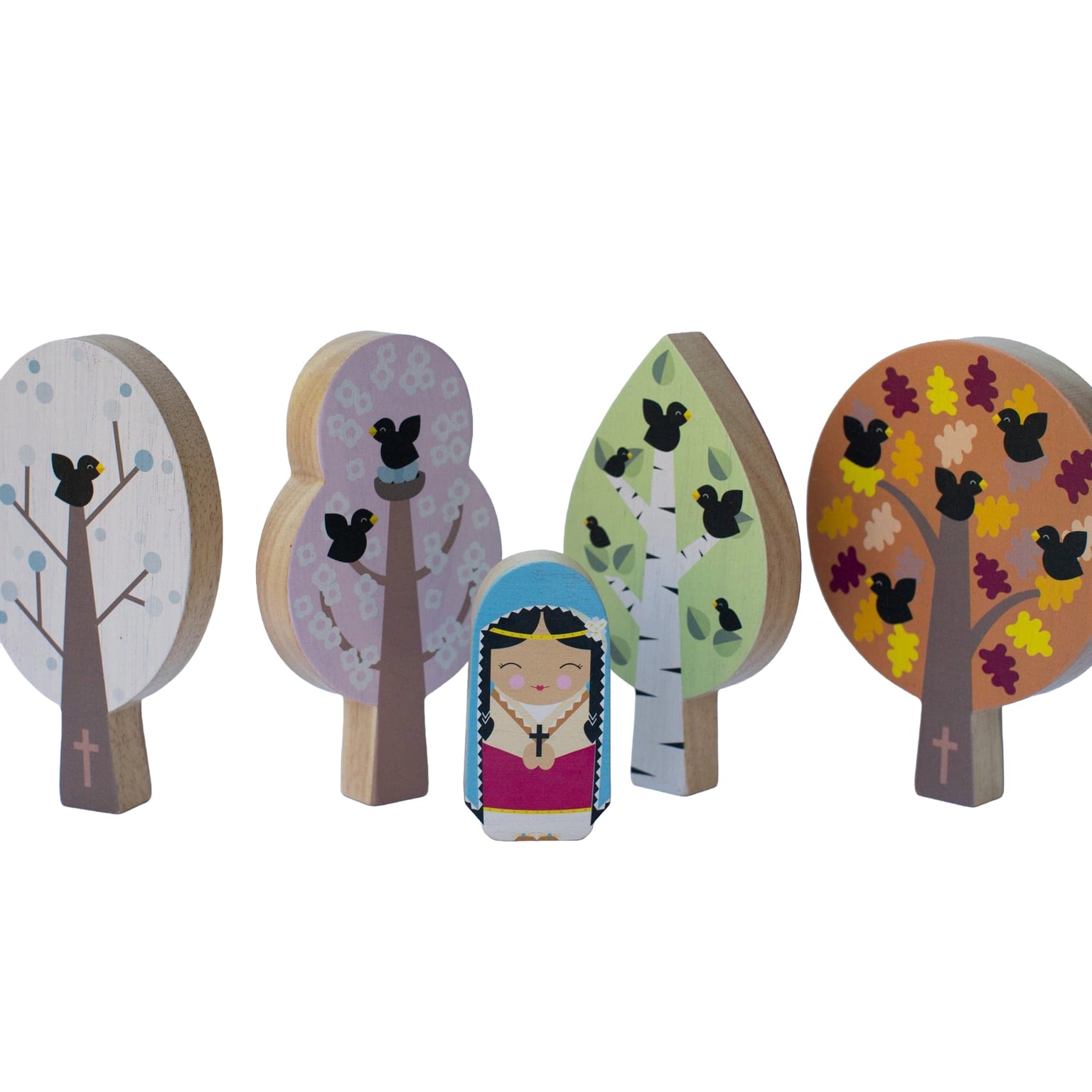 St. Kateri's Forest Wooden Seasons Set