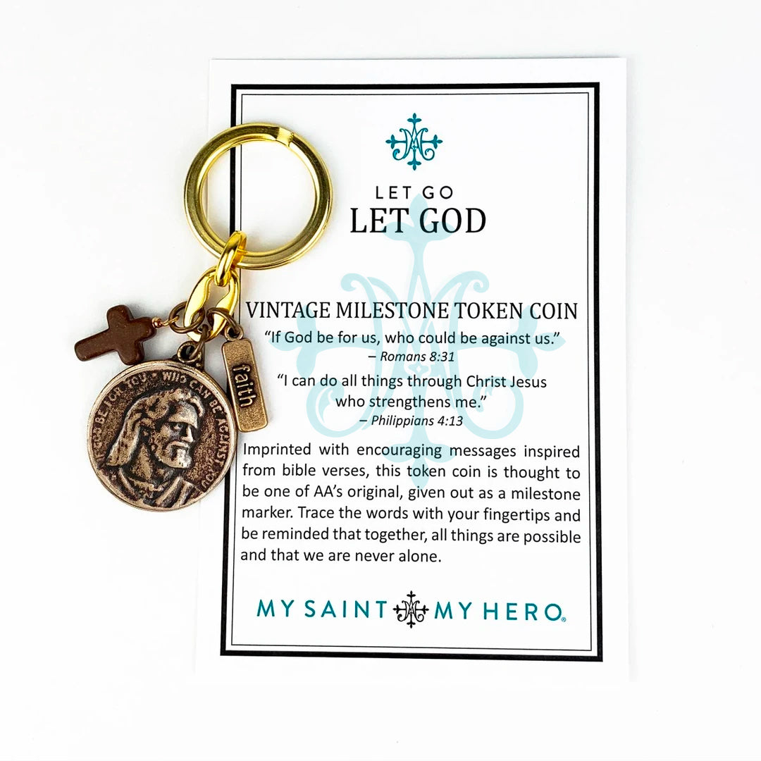 Let Go Let God Key Ring