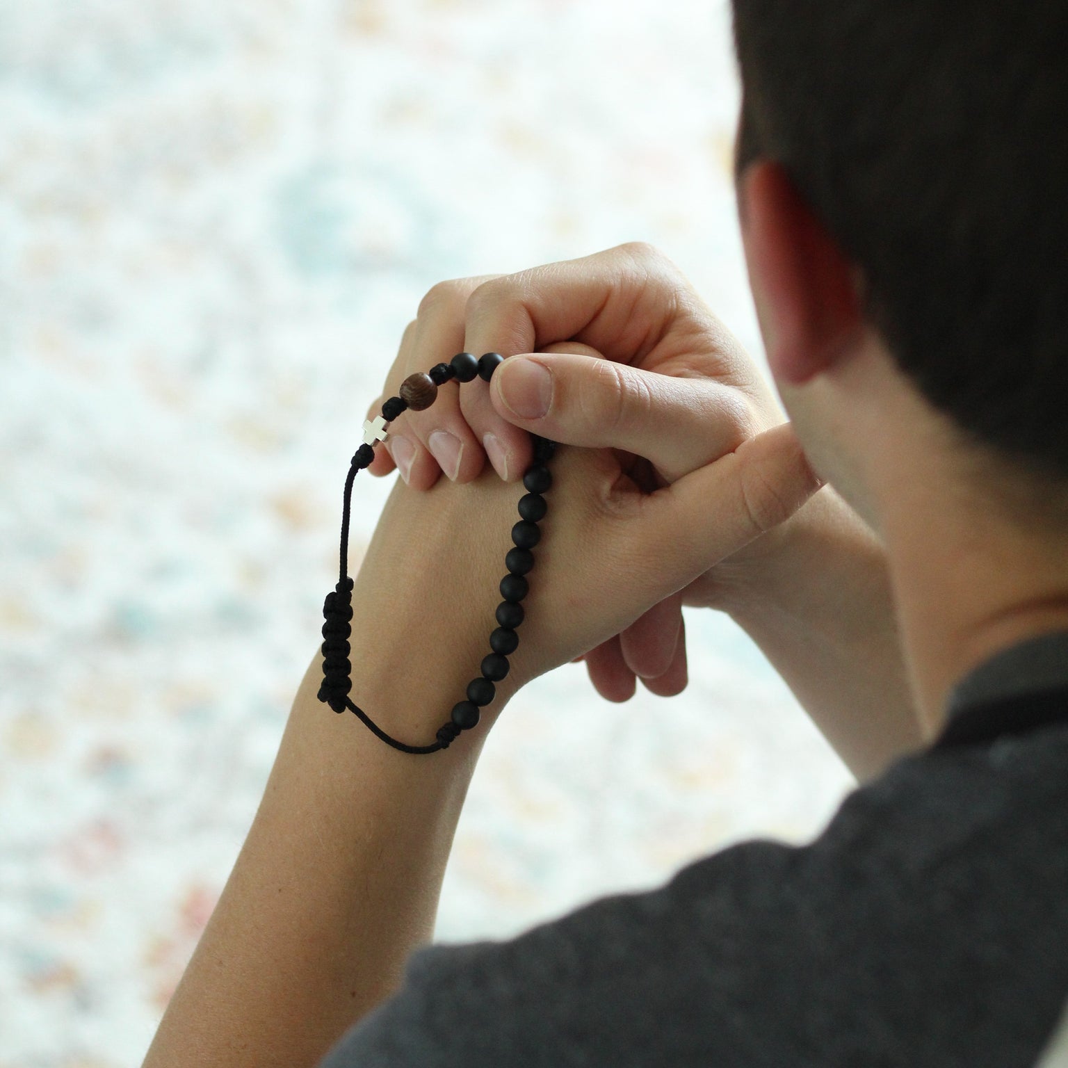 Ambrose | Paracord Rosary Decade Bracelet | One Size