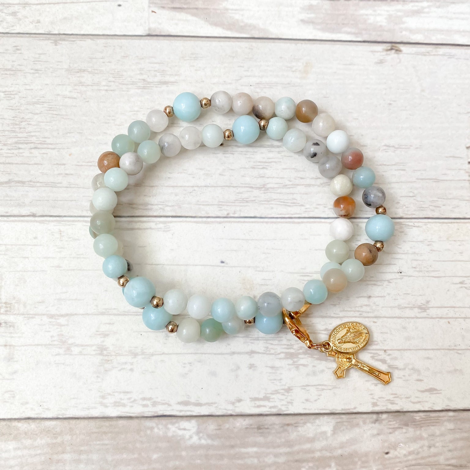 Gianna | Stretch & Wrap Rosary Bracelet | Small, Medium & Large