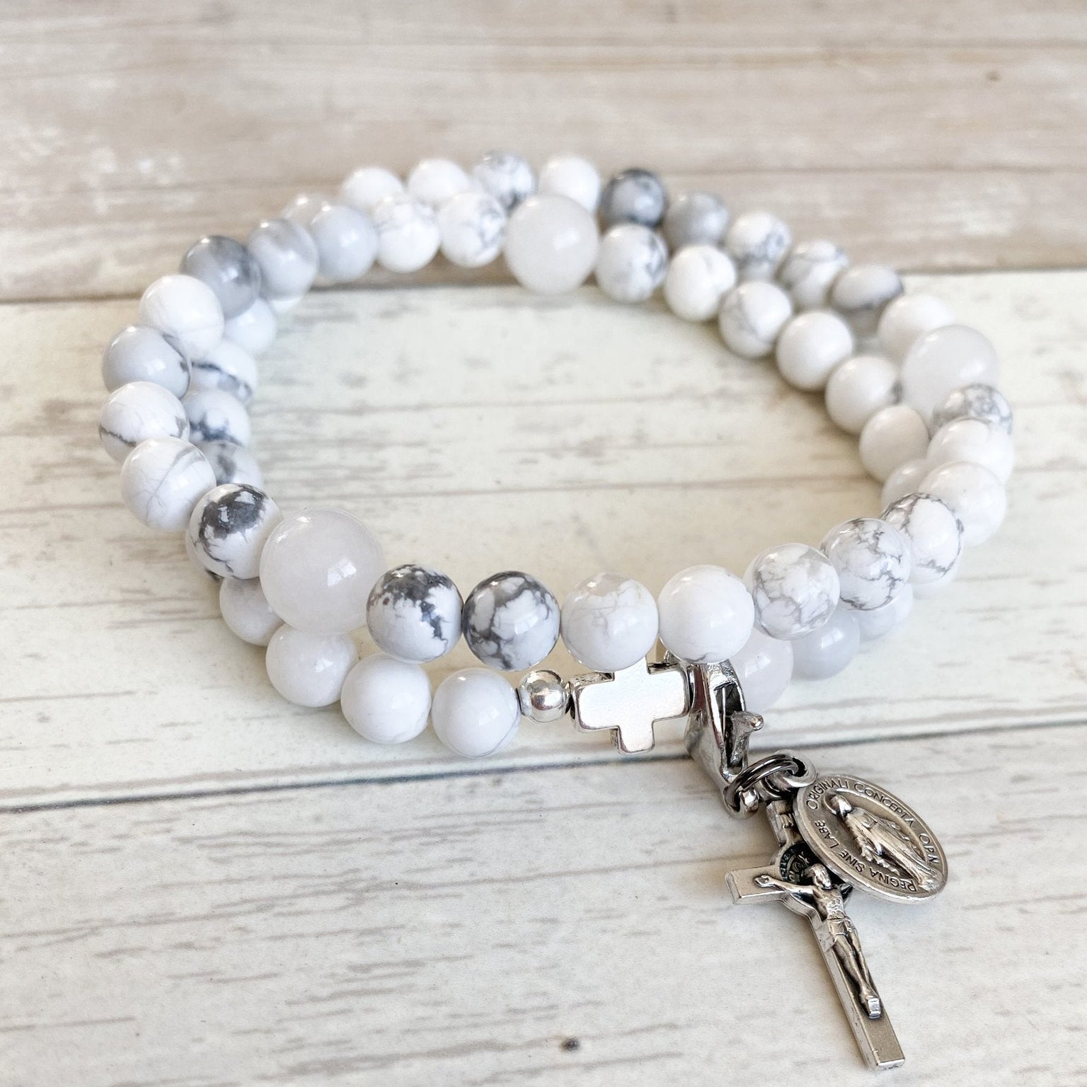 Genuine Gemstone Rosary Bracelet — Old Mission Santa Barbara