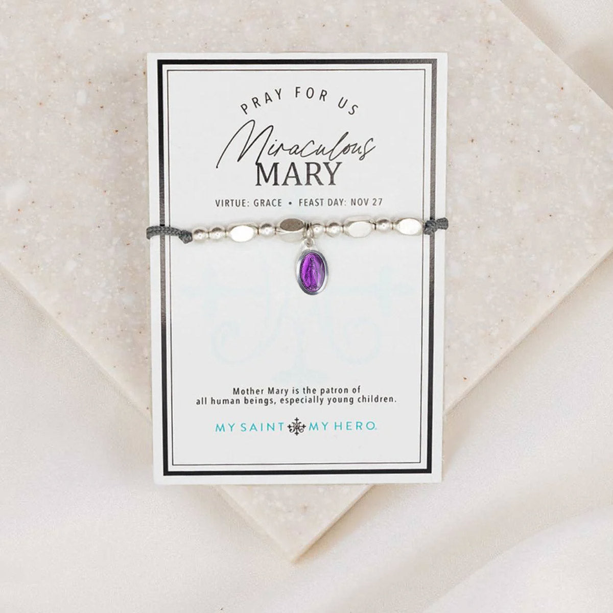 Miraculous Mary Enamel Little Saints  Bracelet