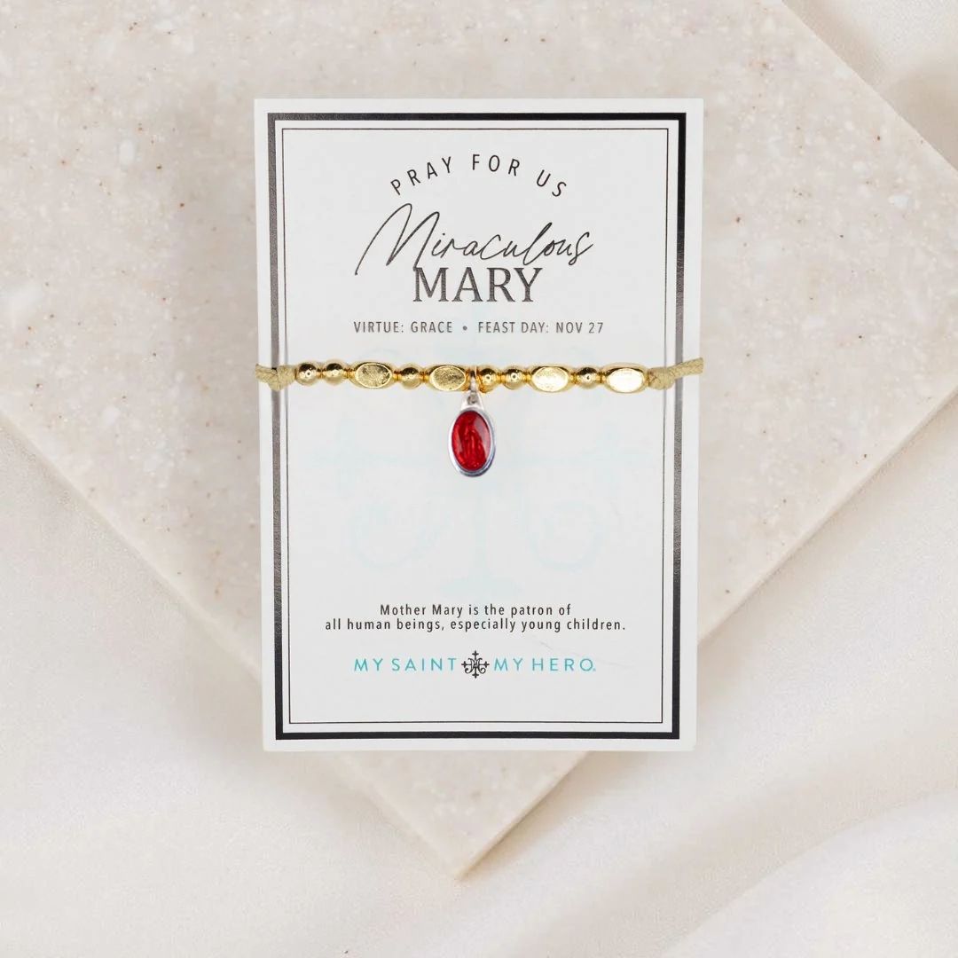 Miraculous Mary Enamel Little Saints  Bracelet