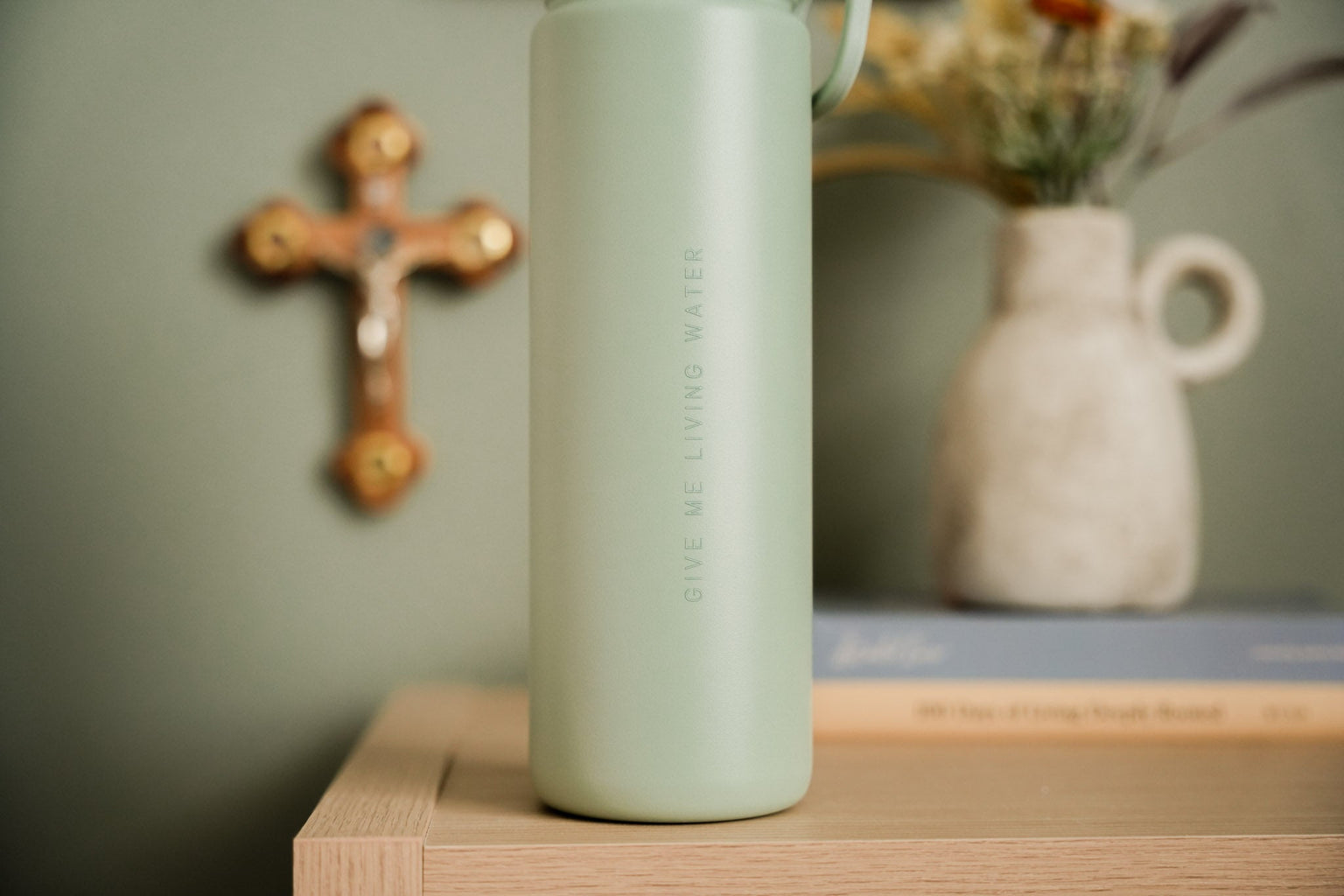 Give Me Living Water - Minimalist Water Bottle