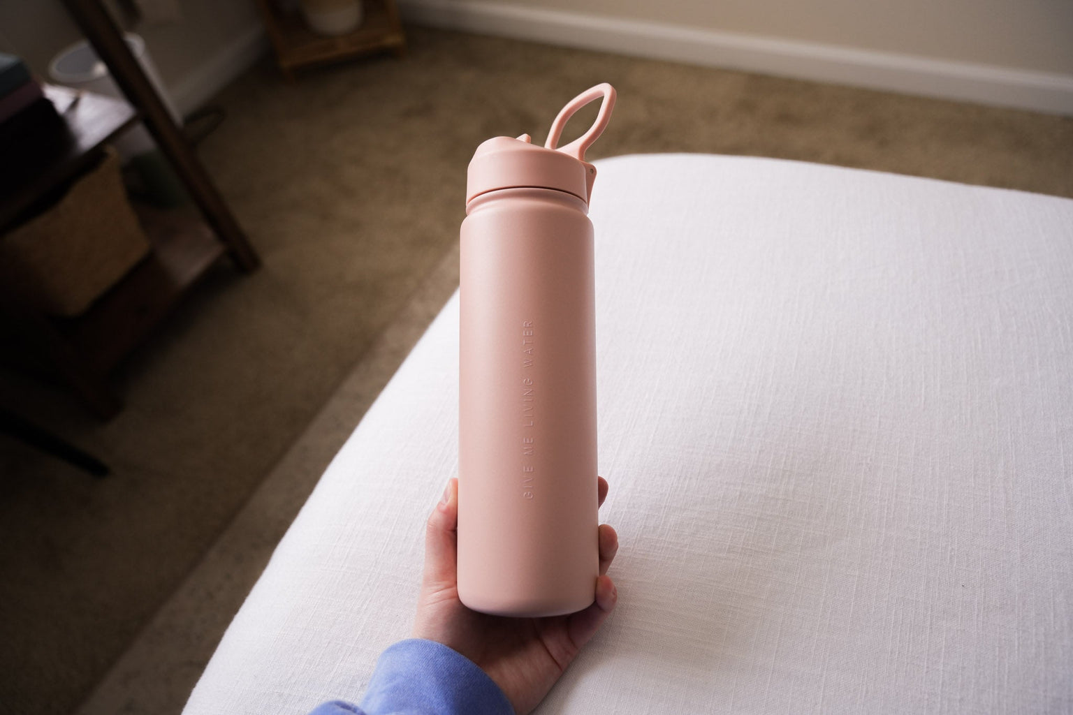 Give Me Living Water - Minimalist Water Bottle