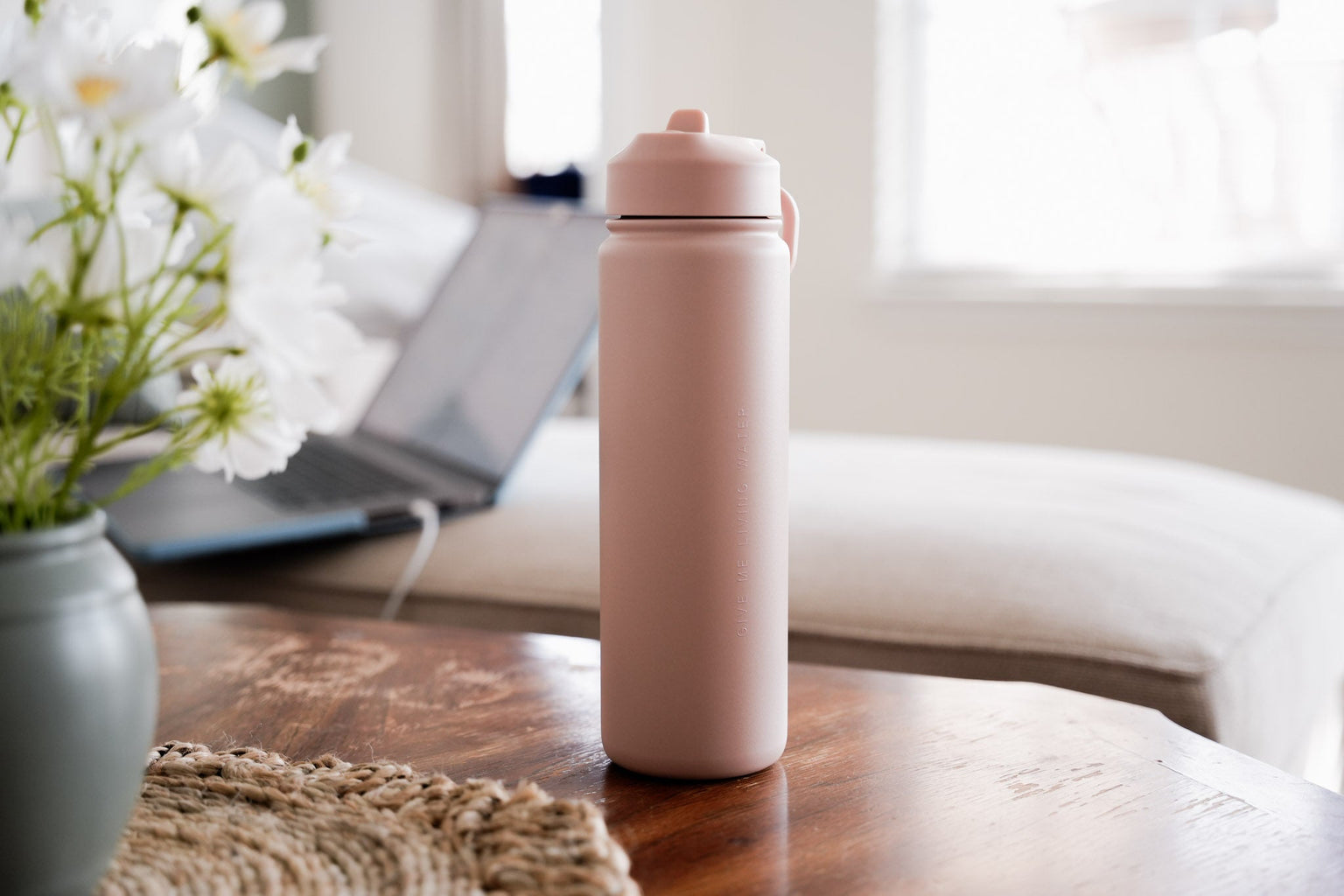 Give Me Living Water - Minimalist Water Bottle