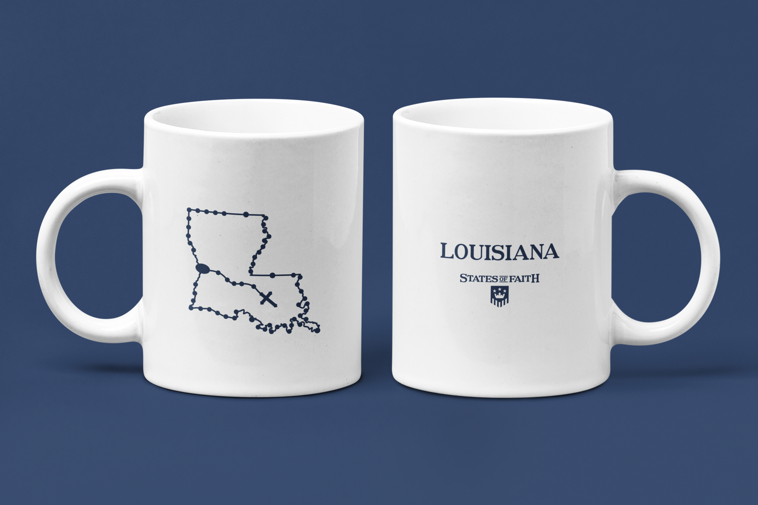 Louisiana Catholic Rosary Coffee Mug
