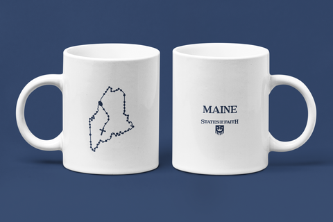 Maine Catholic Rosary Coffee Mug