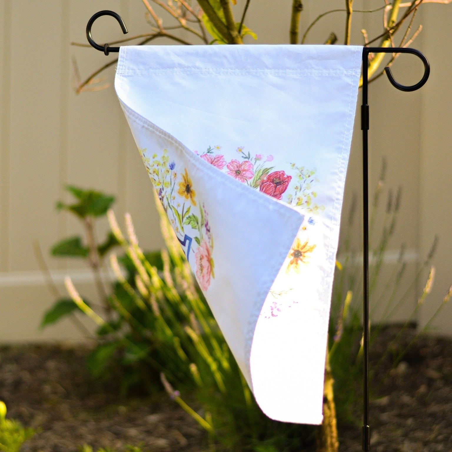 Marian Cross Garden Flag