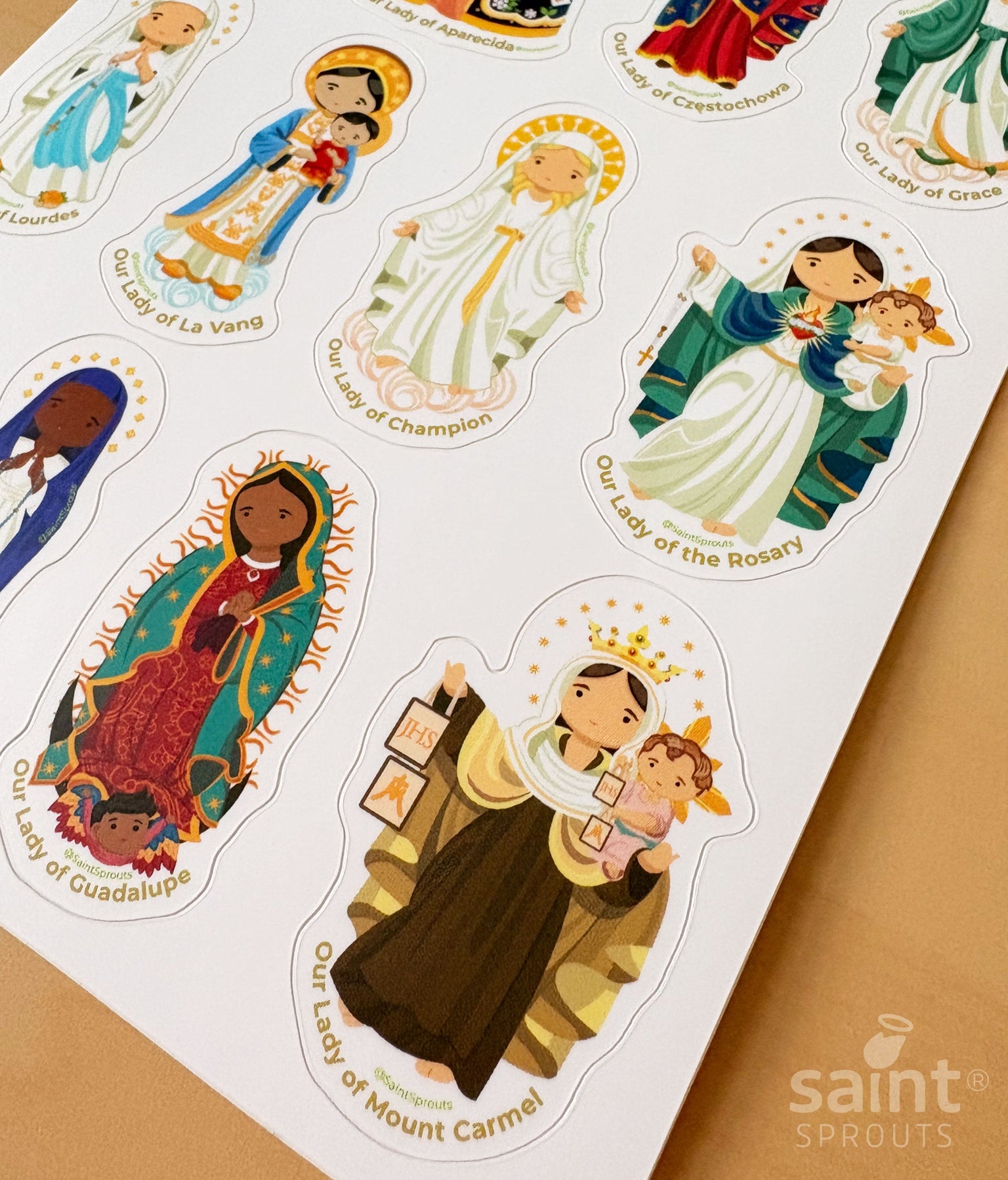 Marian Apparitions Sticker Sheet