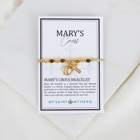 Mary's Cross Bracelet