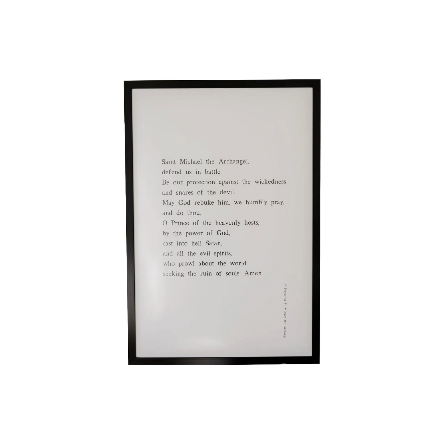 Saint Michael Prayer Poster