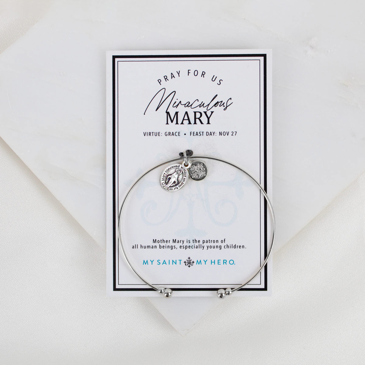 Miraculous Mary Whisper Bangle Cuff