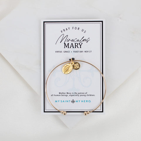Miraculous Mary Whisper Bangle Cuff