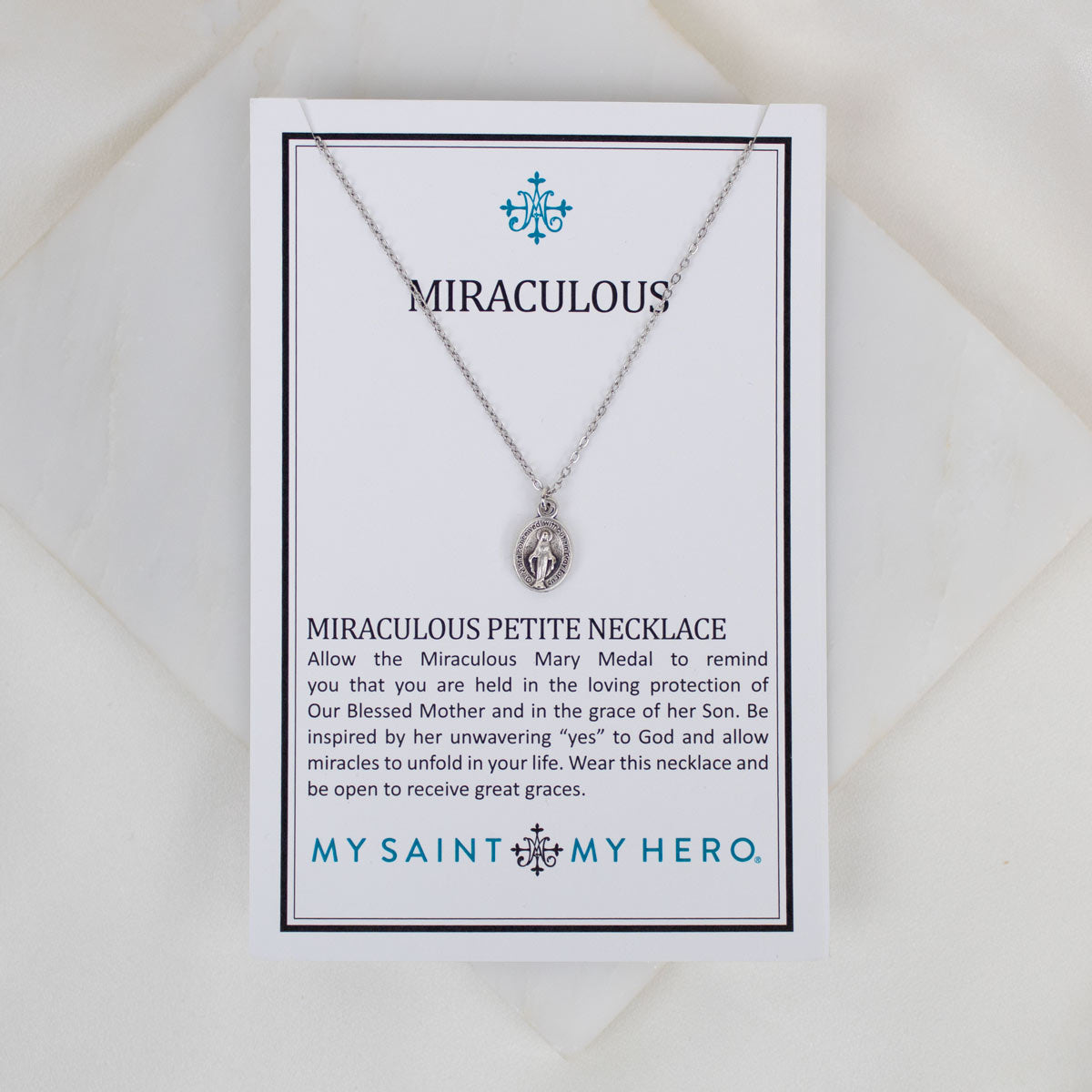 Miraculous Medal Petite Necklace