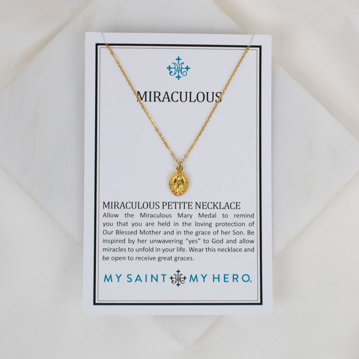 Miraculous Medal Petite Necklace