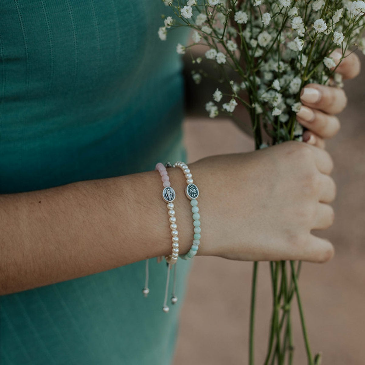 Mother Mary, Mother Me Blessing Bracelet - Silver