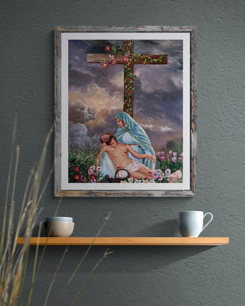 Sorrowful Mysteries of the Rosary Art Prints "The Crucifixion"