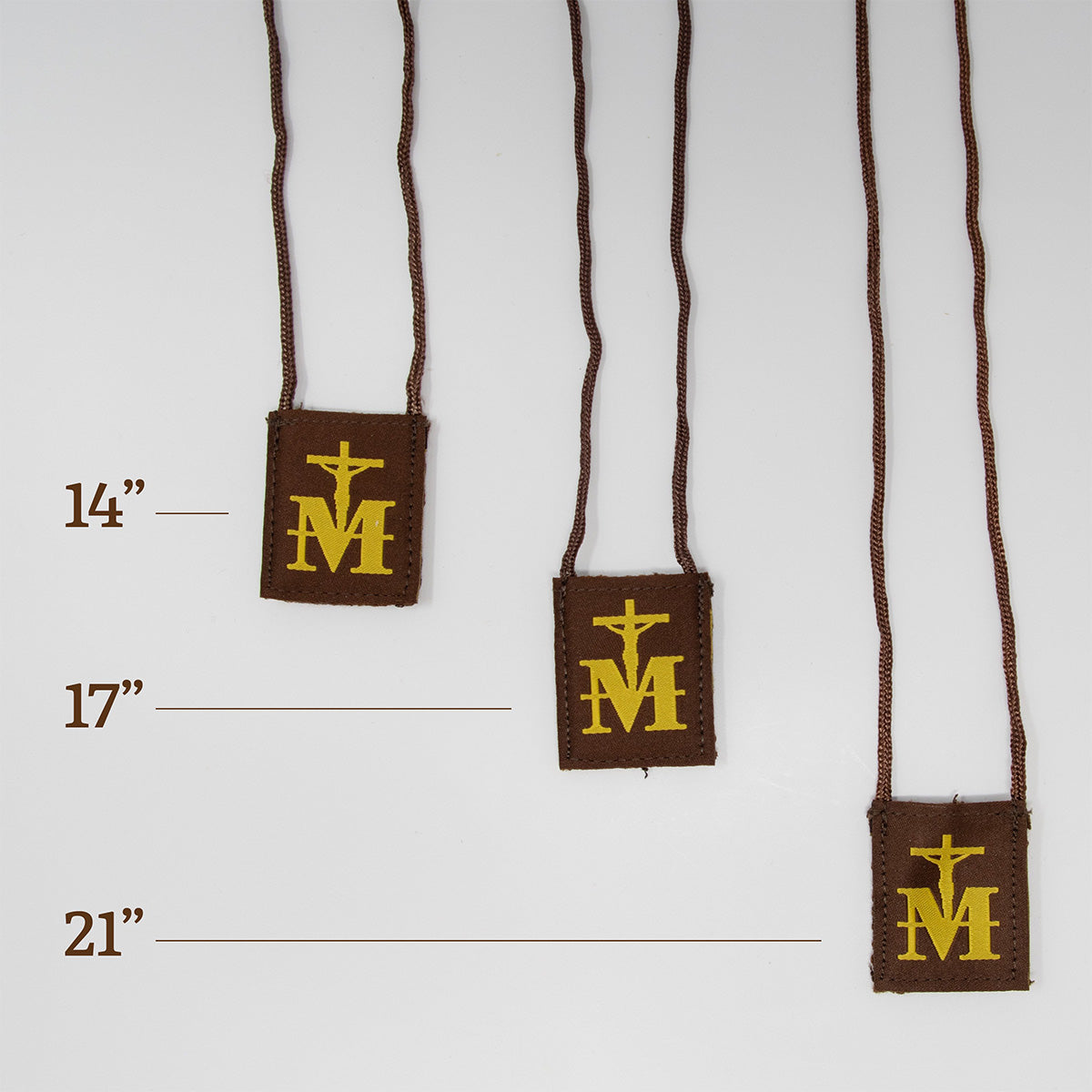 Marian Crucifix | Premium Brown Scapular