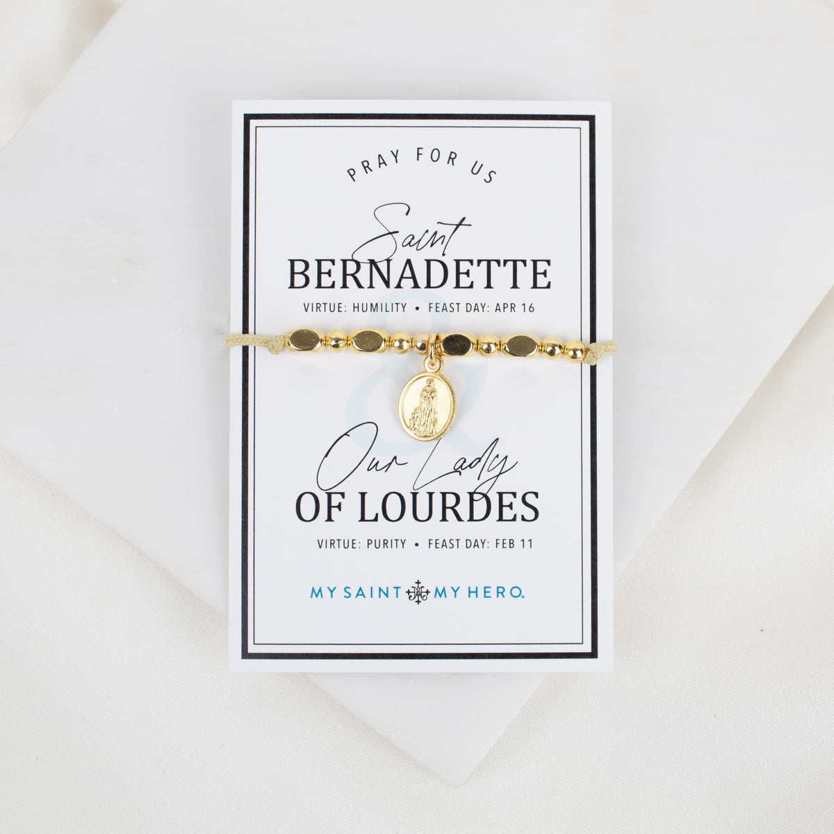 Saint Bernadette of Lourdes Little Saints Bracelet