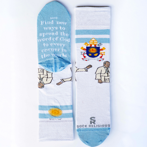 Pope Francis Adult Socks