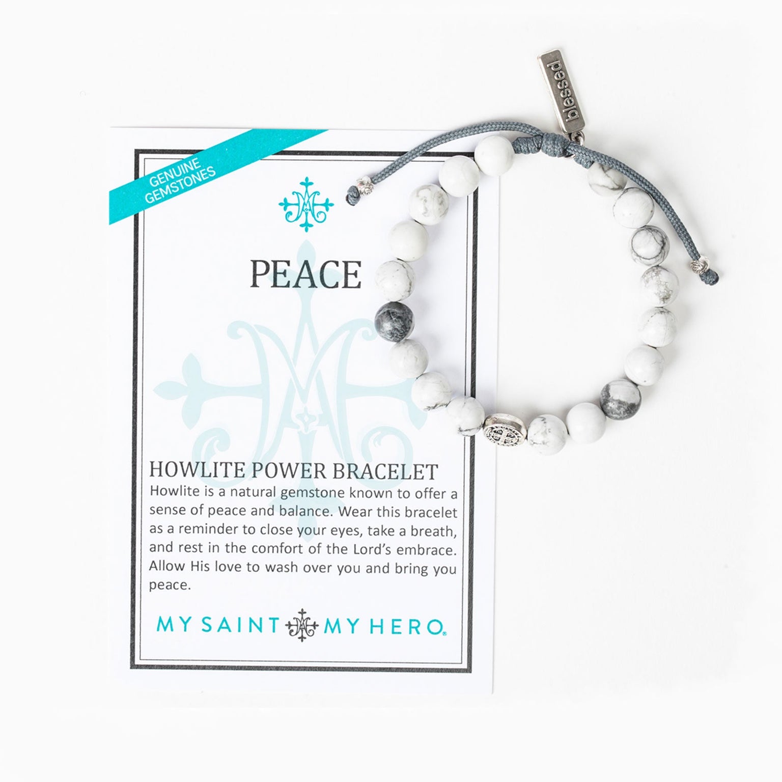 Peace Howlite Power Bracelet