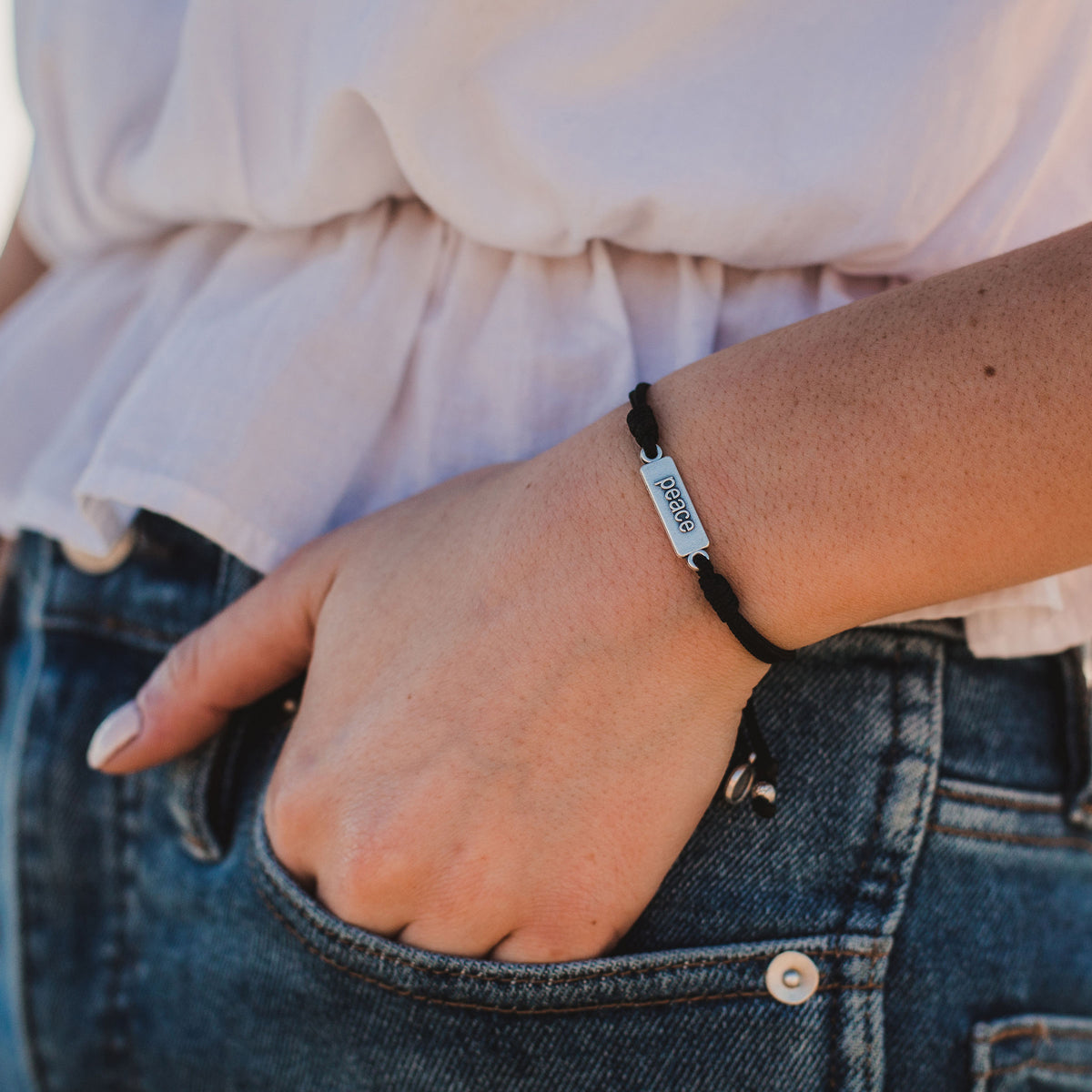 Peace - Words of Wisdom Bracelet