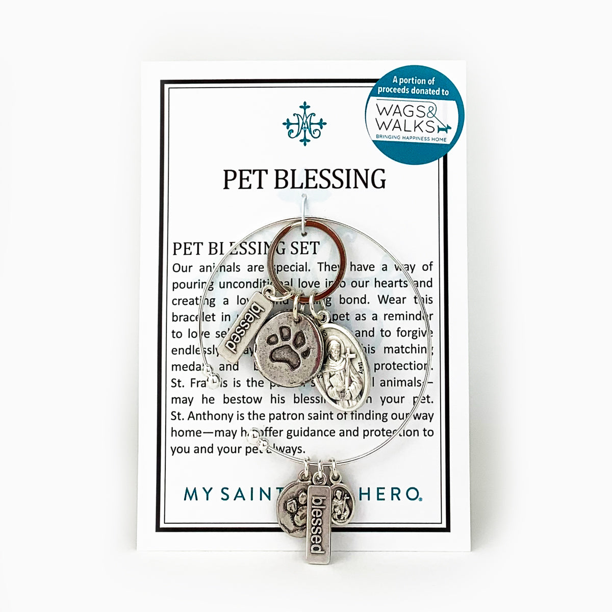 Pet Blessings Bracelet & Pet Tag Set